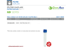 20'' Tekli Plastik Dişli Green Aqua GD Serisi Filtre Kabı 3/8''