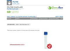 20'' Tekli Plastik Dişli Green Aqua GD Serisi Filtre Kabı 1/2'' (20mm.)