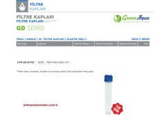 20'' Tekli Plastik Dişli Green Aqua GD Serisi Filtre Kabı 3/4'' (25mm.)