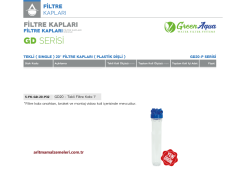 20'' Tekli Plastik Dişli Green Aqua GD Serisi Filtre Kabı 1'' (32mm.)
