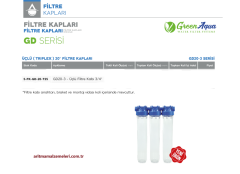 20'' Üçlü (Triplex) Green Aqua GD Serisi Filtre Kabı 3/4'' (25mm.)
