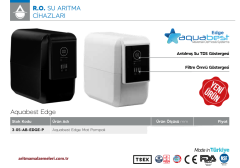 Aquabest Edge Mat Renk Pompalı 5 Aşamalı Su Arıtma Cihazı