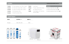 Aquabest One Pompalı 5 Aşamalı Mat Renk Su Arıtma Cihazı