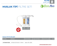 Green Aqua İkili Musluk Tipi Filtre Seti