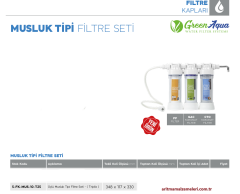 Green Aqua Üçlü Musluk Tipi Filtre Seti