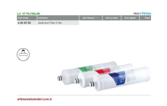 2,5'' ST Sediment Filtre