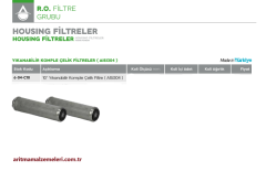 10'' Yıkanabilir Komple Çelik Filtre (AISI304)
