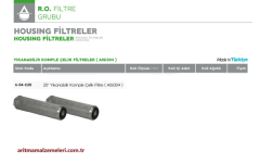 20'' Yıkanabilir Komple Çelik Filtre (AISI304)