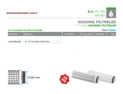 10'' CX Yıkanabilir Plastik Elek Filtre