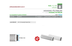 20'' CX Yıkanabilir Plastik Elek Filtre